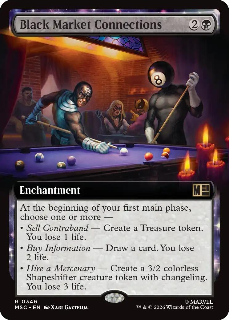 Image for Black Market Connections (Extended Art) (346) (Commander: Marvel Super Heroes) - Magic: The Gathering