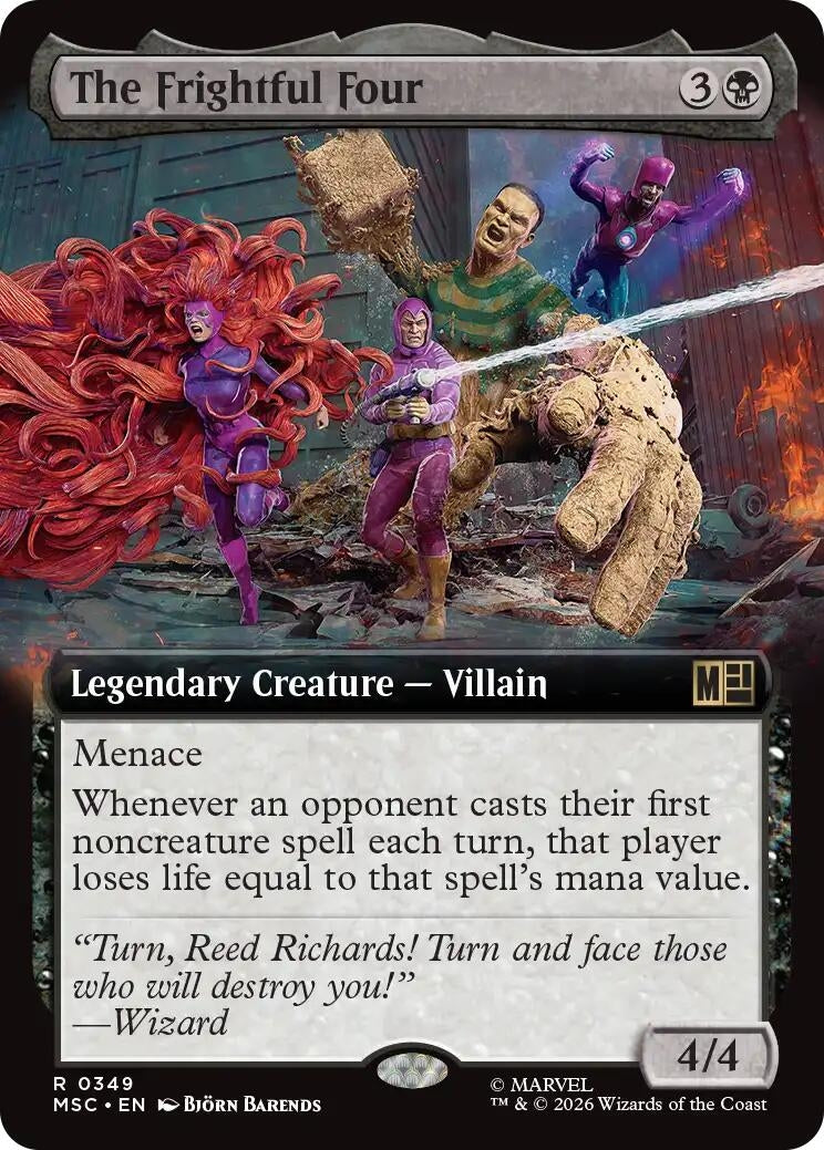 Image for The Frightful Four (Extended Art) (349) (Commander: Marvel Super Heroes) - Magic: The Gathering