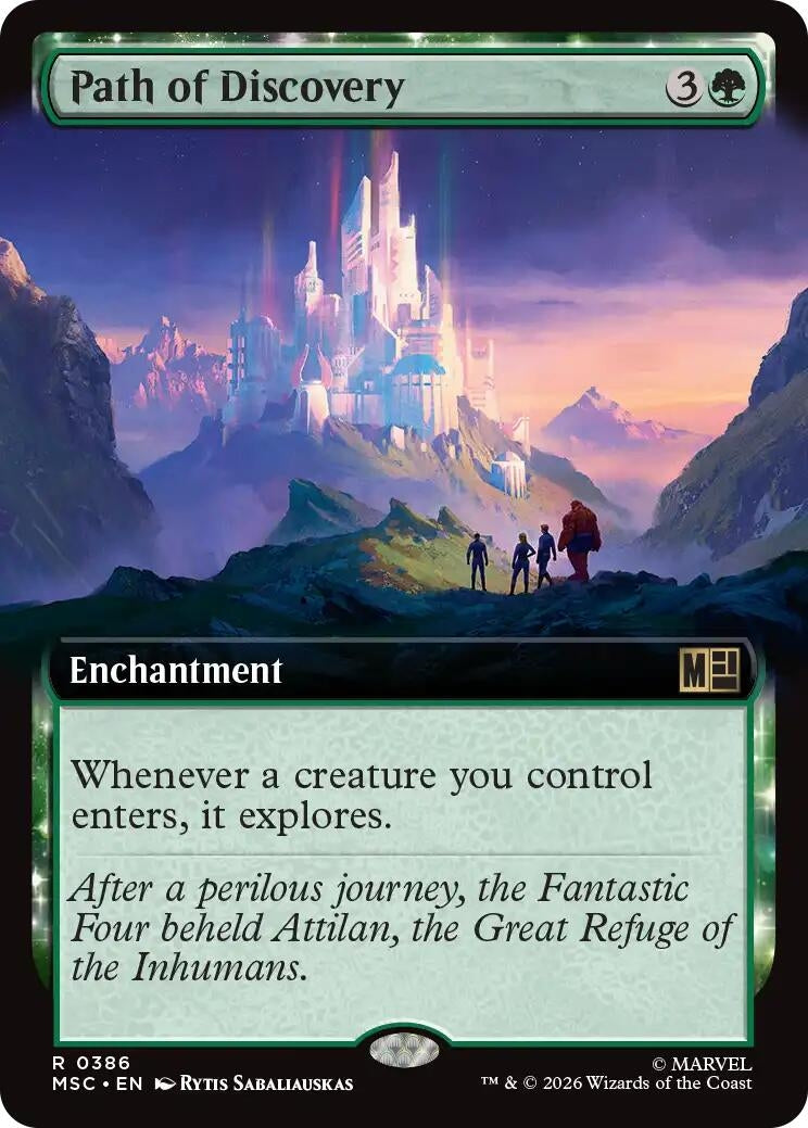 Image for Path of Discovery (Extended Art) (386) (Commander: Marvel Super Heroes) - Magic: The Gathering