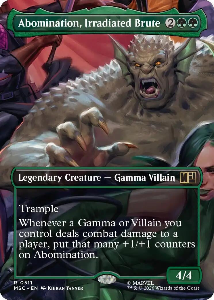 Image for Abomination, Irradiated Brute (Borderless) (511) (Commander: Marvel Super Heroes) - Magic: The Gathering