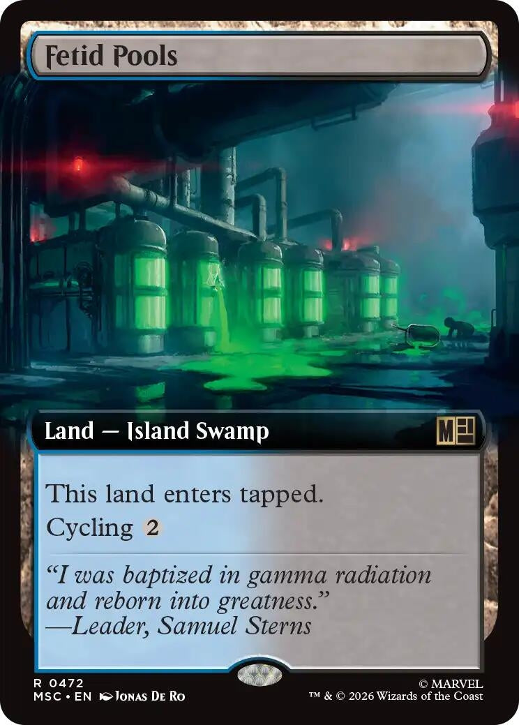 Image for Fetid Pools (Extended Art) (472) (Commander: Marvel Super Heroes) - Magic: The Gathering