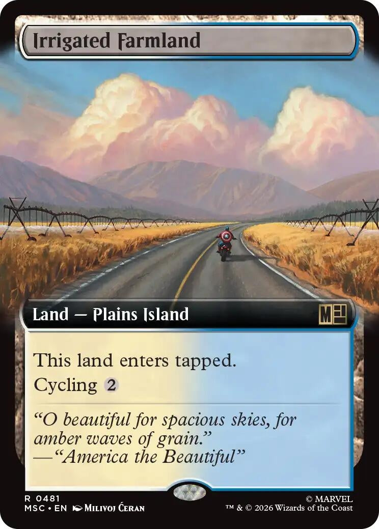 Image for Irrigated Farmland (Extended Art) (481) (Commander: Marvel Super Heroes) - Magic: The Gathering