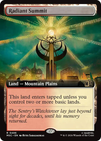 Image for Radiant Summit (Extended Art) (486) (Commander: Marvel Super Heroes) - Magic: The Gathering