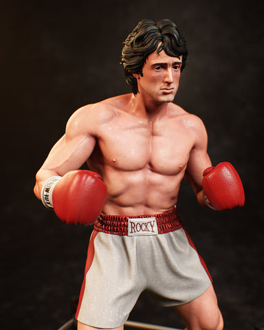 Rocky Balboa Resin Statue - view 1