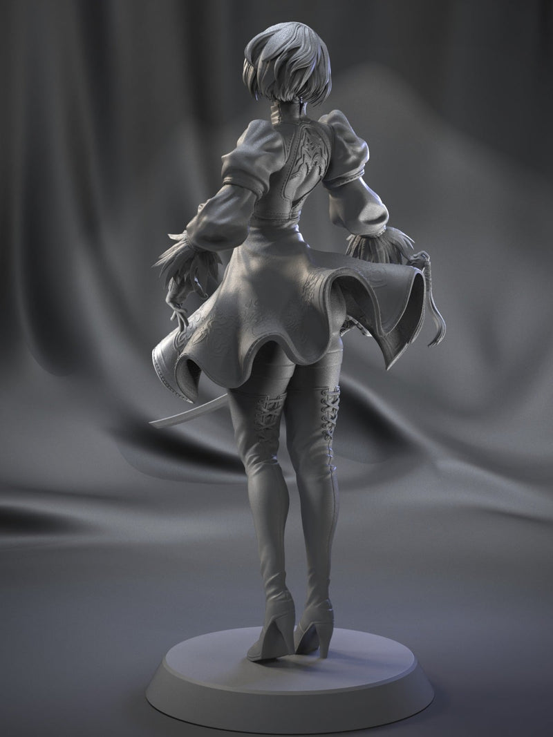 2B Resin Statue - Design 1 - view 3
