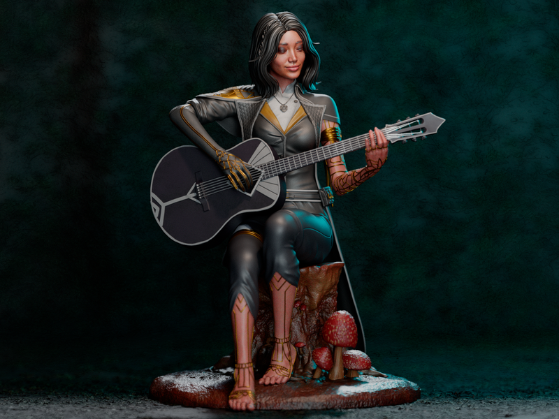 Lune Resin Statue - view 3