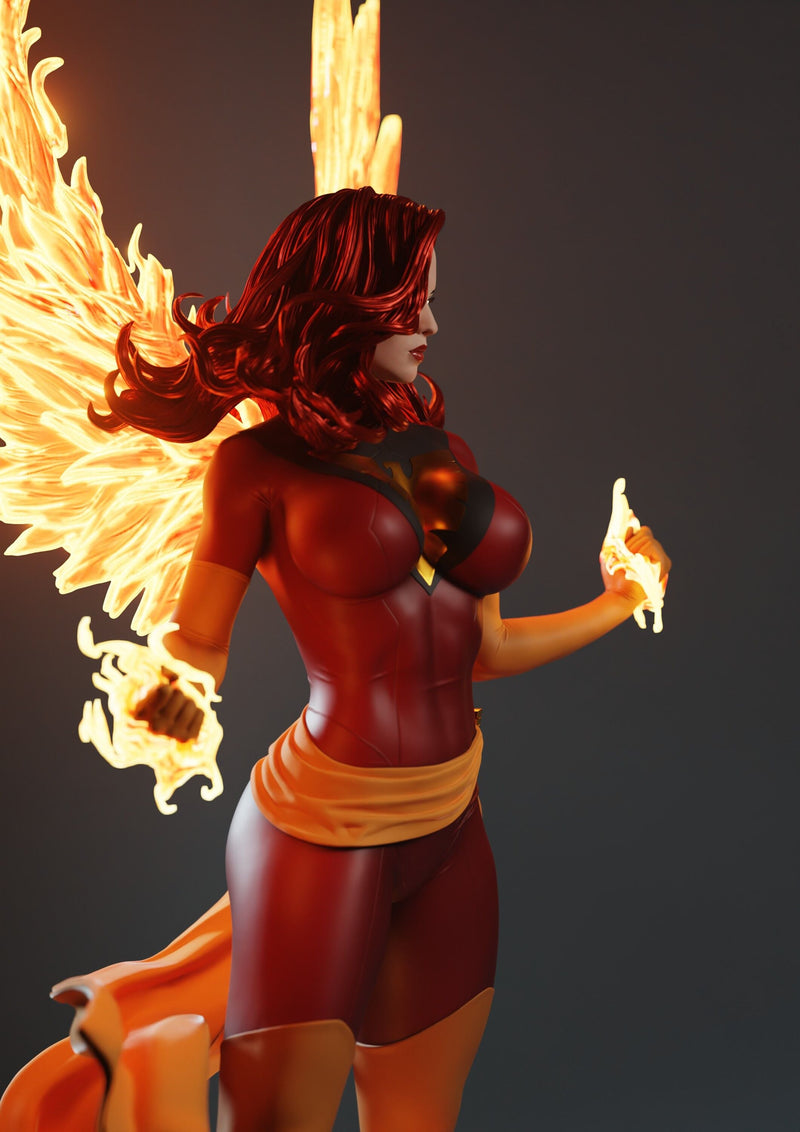 Dark Phoenix Resin Statue - view 5