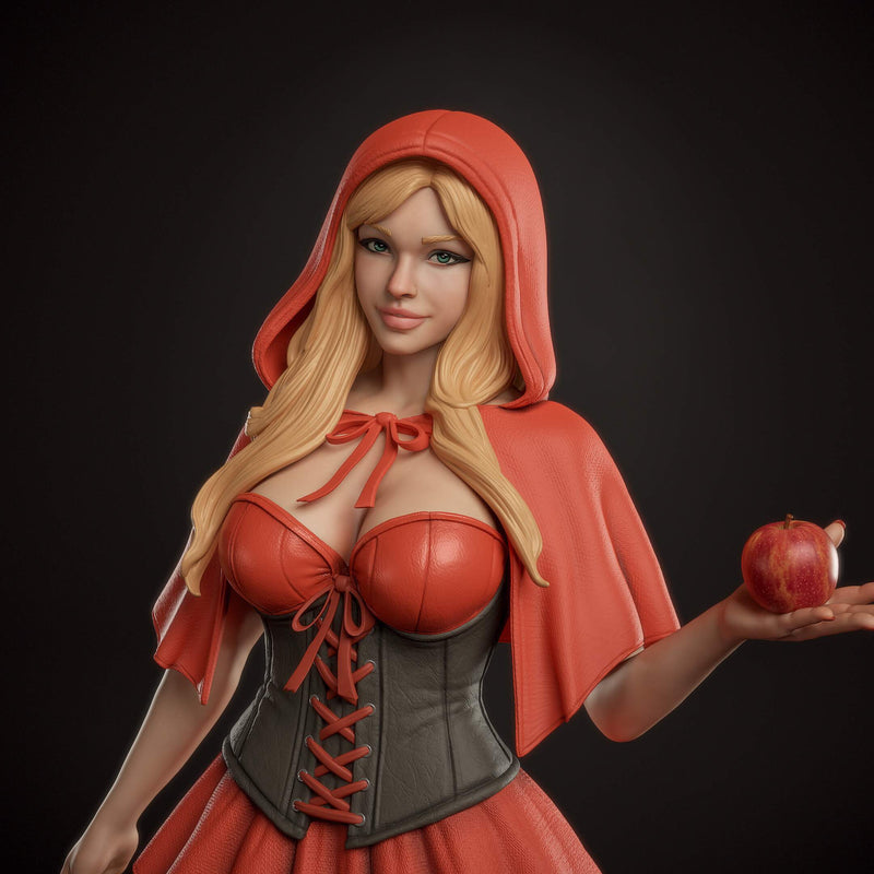 Red Riding Hood Resin Statue - view 8