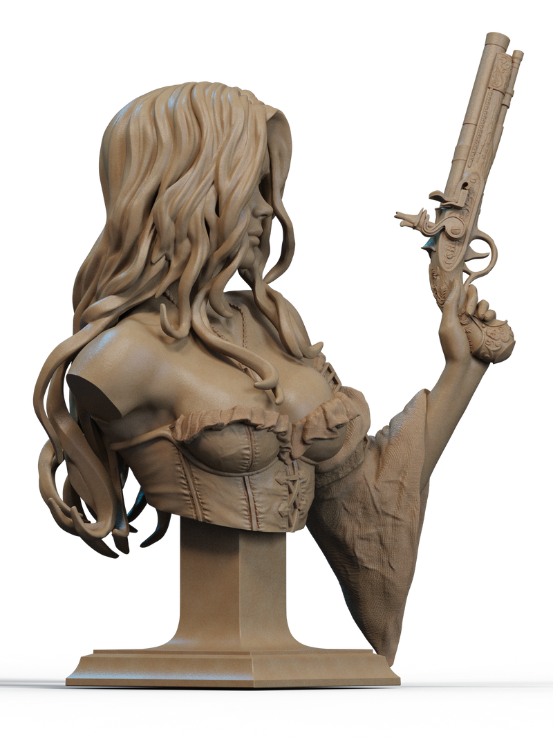 Pirate Resin Bust - view 3