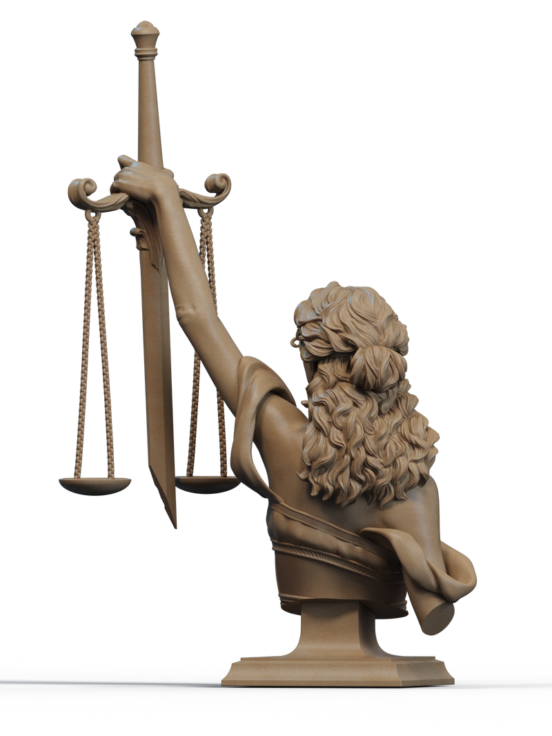 Justice Resin Bust - view 3