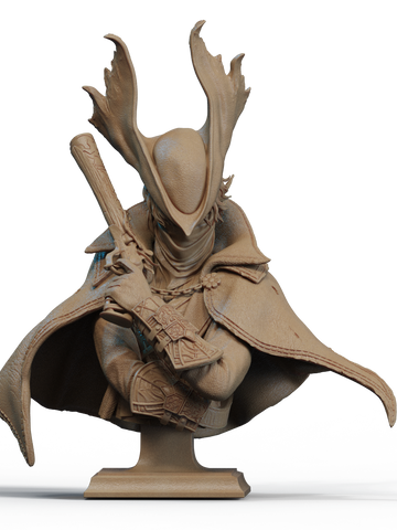 The Hunter Resin Bust - view 1