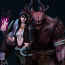 Morrigan Resin Statue - Design 1 - view 1