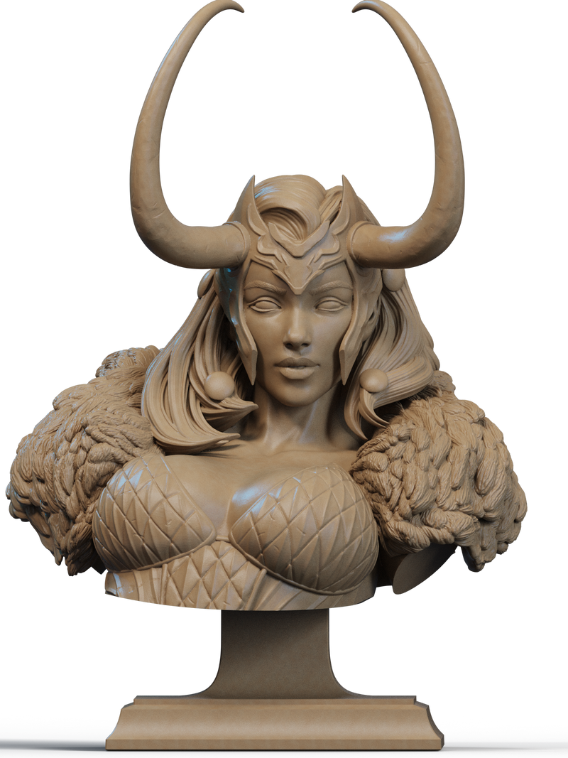 Lady Loki Resin Bust - view 1