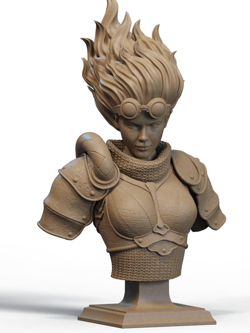 Chandra Resin Bust - view 1