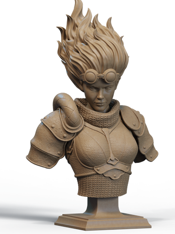 Chandra Resin Bust - view 1
