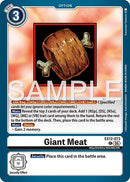 Image for Giant Meat (EX12-073 C) (Digital World Shambala) (EX-12) - Digimon Card Game