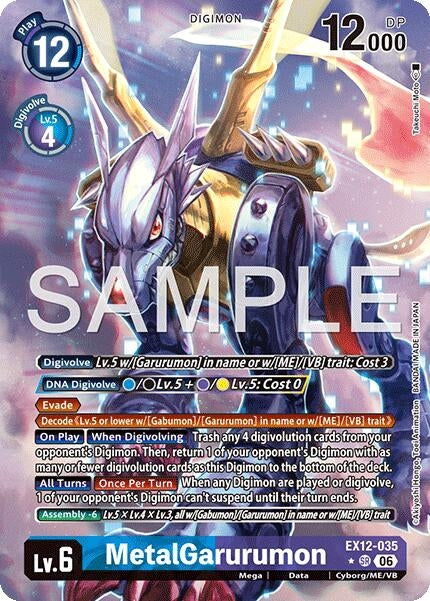 Image for MetalGarurumon (Alternate Art) (EX12-035 SR) (Digital World Shambala) (EX-12) - Digimon Card Game