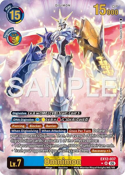 Image for Omnimon (Alternate Art) (EX12-037 UR) (Digital World Shambala) (EX-12) - Digimon Card Game