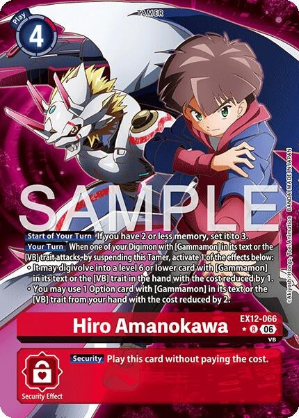 Image for Hiro Amanokawa (Alternate Art) (EX12-066 R) (Digital World Shambala) (EX-12) - Digimon Card Game