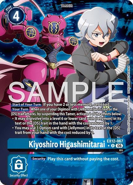 Image for Kiyoshiro Higashimitarai (Alternate Art) (EX12-067 R) (Digital World Shambala) (EX-12) - Digimon Card Game