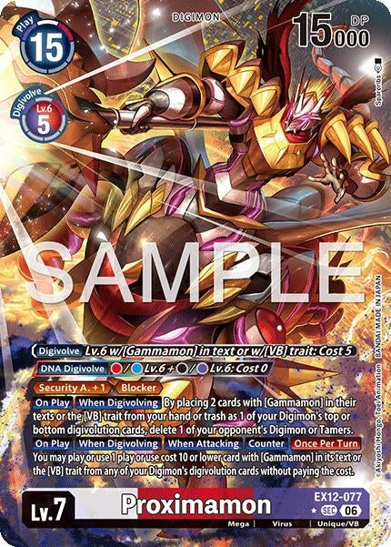 Image for Proximamon (Alternate Art) (EX12-077 SEC) (Digital World Shambala) (EX-12) - Digimon Card Game