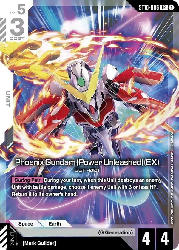Image for Phoenix Gundam (Power Unleashed) (EX) (ST10-006) (Starter Deck 10: Generation Pulse) - Gundam Card Game