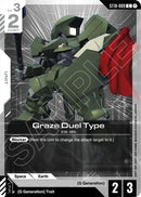 Image for Graze Duel Type (ST10-009) (Starter Deck 10: Generation Pulse) - Gundam Card Game