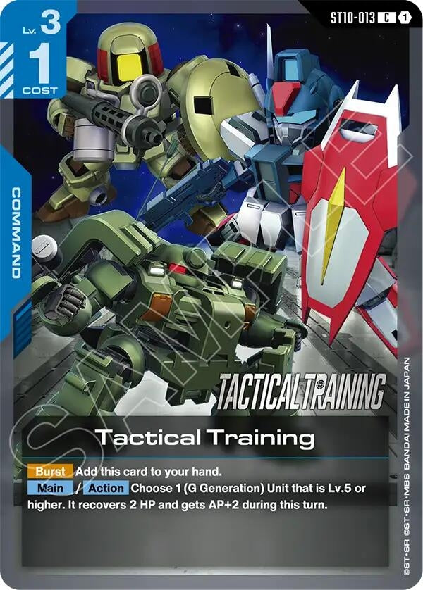 Image for Tactical Training (ST10-013) (Starter Deck 10: Generation Pulse) - Gundam Card Game
