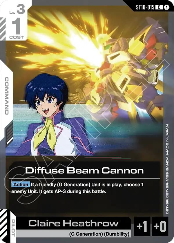 Image for Diffuse Beam Cannon (ST10-015) (Starter Deck 10: Generation Pulse) - Gundam Card Game