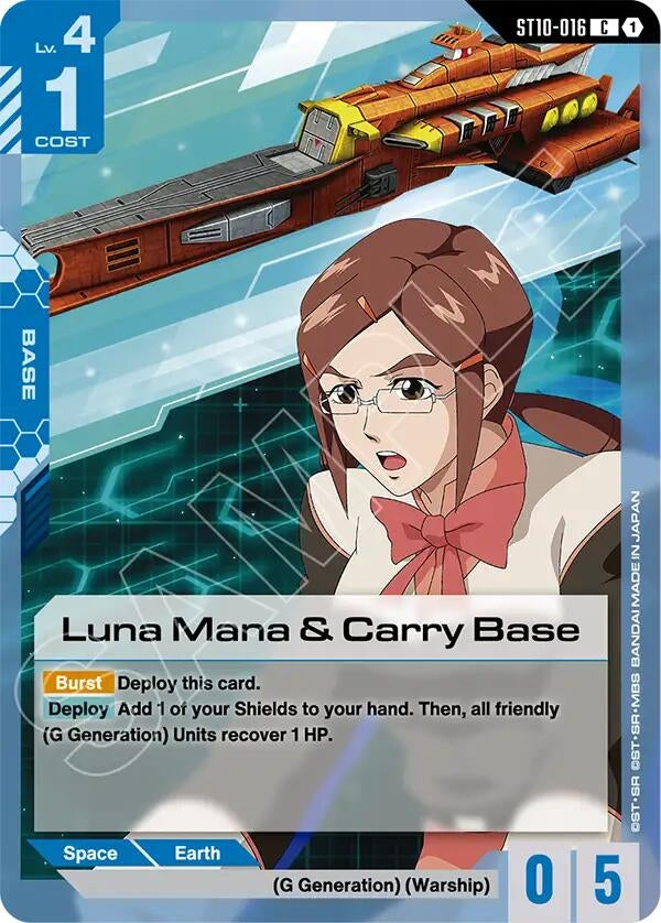Image for Luna Mana & Carry Base (ST10-016) (Starter Deck 10: Generation Pulse) - Gundam Card Game