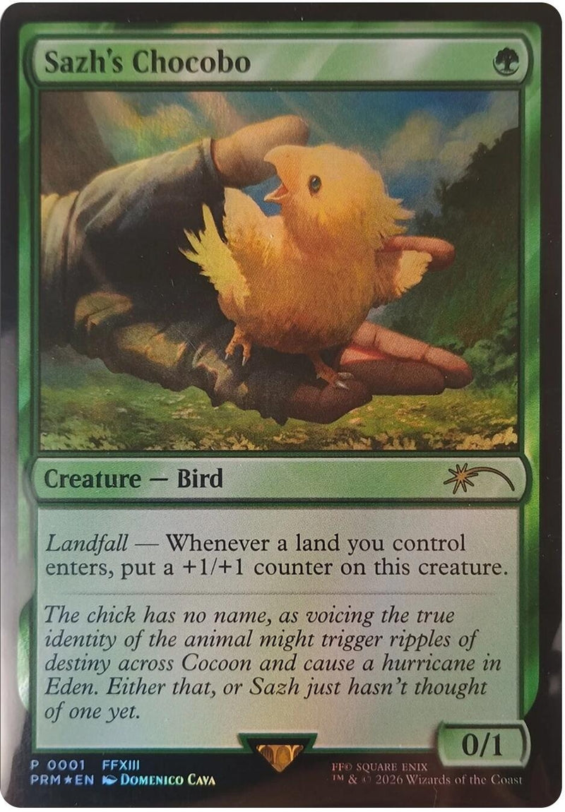 Image for Sazh's Chocobo (1) (Unique and Miscellaneous Promos) (UMP) - Magic: The Gathering