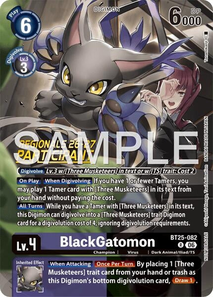 Image for BlackGatomon (Regionals 26-27 Season 2 Participant) (BT25-082 R) (Dual Revolution) (BT-25) - Digimon Card Game
