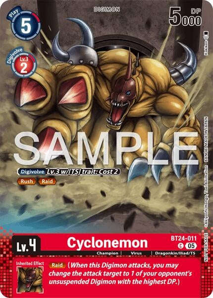 Image for Cyclonemon (Event Pack 10) (BT24-011 C) (Time Stranger) (BT-24) - Digimon Card Game