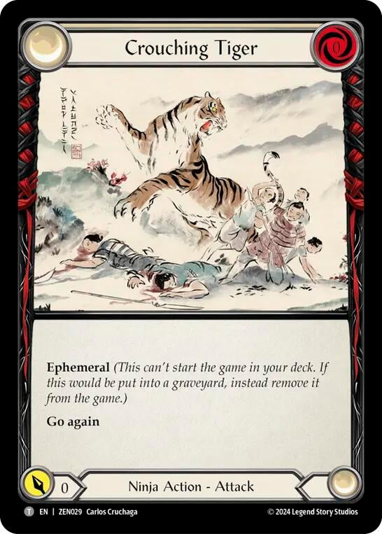 Image for Crouching Tiger (ZENO29) (Blitz Deck: Part the Mistveil - Zen) - Flesh and Blood TCG