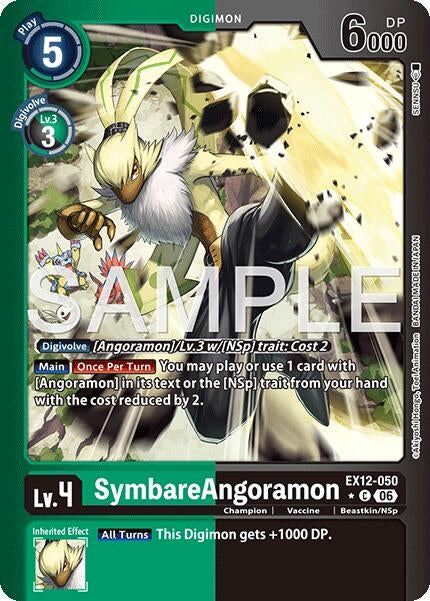 Image for SymbareAngoramon (Limited Foil) (EX12-050 C) (Digital World Shambala) (EX-12) - Digimon Card Game