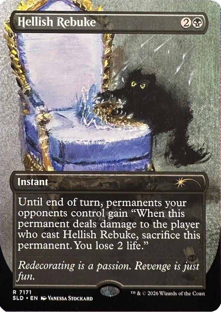 Image for Hellish Rebuke (7171) (Secret Lair Drop Series) (SLD) - Magic: The Gathering