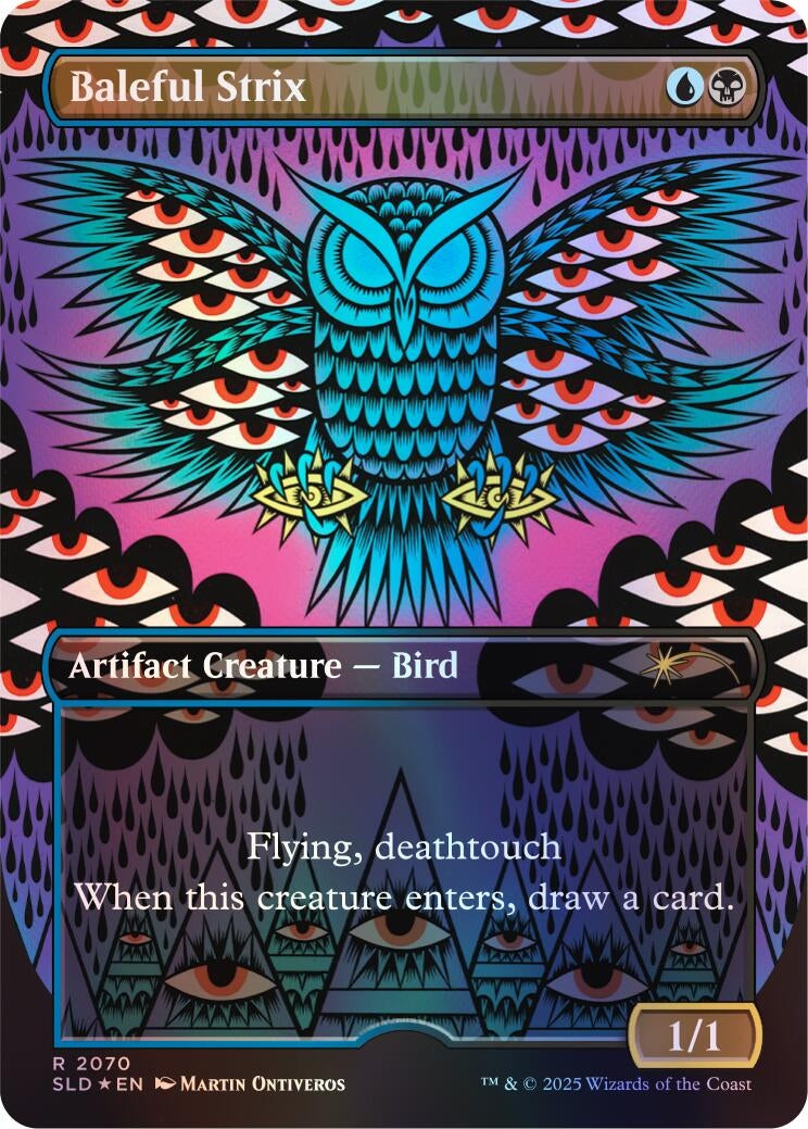 Image for Baleful Strix (2070) (Rainbow Foil) (2070) (Secret Lair Drop Series) (SLD) - Magic: The Gathering