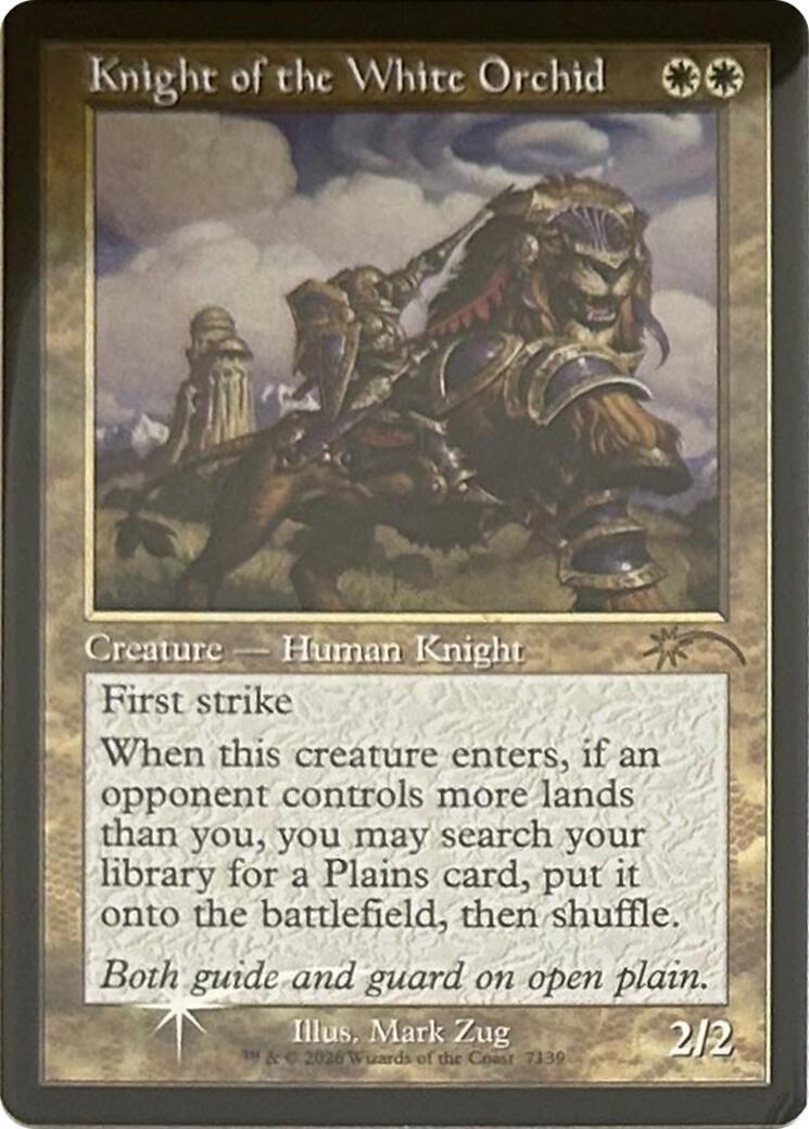 Image for Knight of the White Orchid (Retro Frame) (7139) (Secret Lair Drop Series) (SLD) - Magic: The Gathering