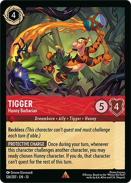 Image for Tigger - Hunny Barbarian (126/204) (Attack of the Vine!) (13) - Disney Lorcana