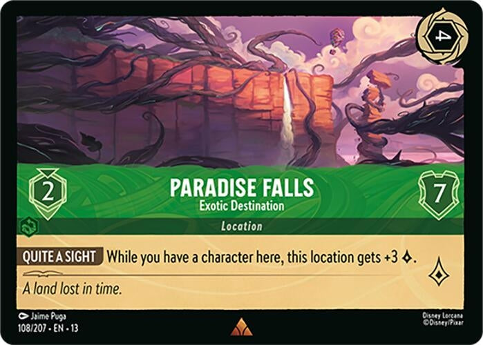 Image for Paradise Falls - Exotic Destination (108/204) (Attack of the Vine!) (13) - Disney Lorcana