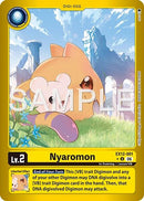 Image for Nyaromon (Limited Foil) (EX12-001 U) (Digital World Shambala) (EX-12) - Digimon Card Game