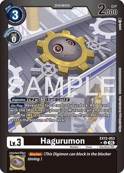 Image for Hagurumon (Limited Foil) (EX12-053 U) (Digital World Shambala) (EX-12) - Digimon Card Game