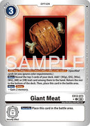 Image for Giant Meat (Limited Foil) (EX12-073 C) (Digital World Shambala) (EX-12) - Digimon Card Game