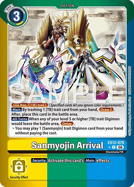 Image for Sanmyojin Arrival (Limited Foil) (EX12-070 C) (Digital World Shambala) (EX-12) - Digimon Card Game