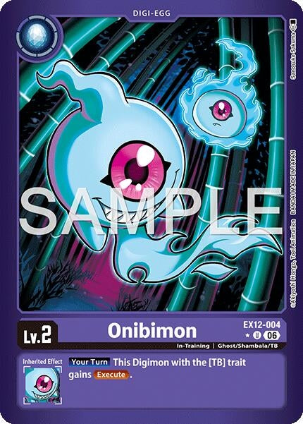 Image for Onibimon (Limited Foil) (EX12-004 U) (Digital World Shambala) (EX-12) - Digimon Card Game
