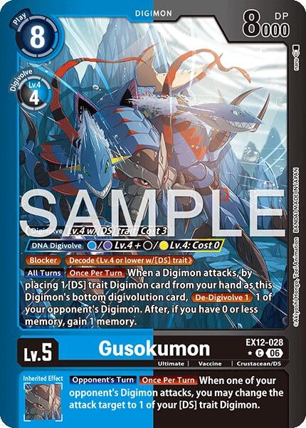 Image for Gusokumon (Limited Foil) (EX12-028 C) (Digital World Shambala) (EX-12) - Digimon Card Game