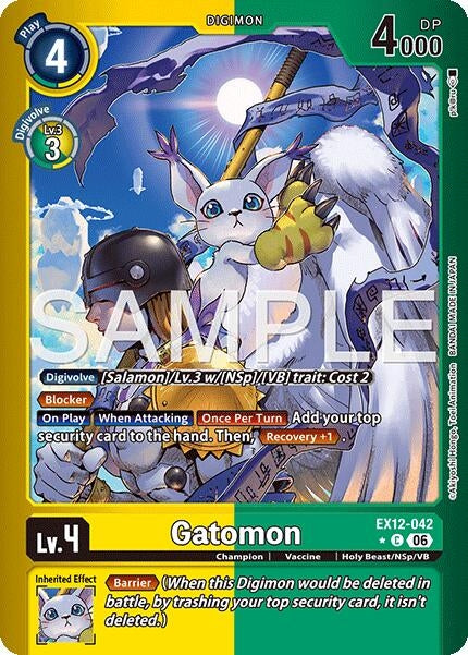 Image for Gatomon (Limited Foil) (EX12-042 C) (Digital World Shambala) (EX-12) - Digimon Card Game