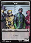 Image for Villain (0025) // Robot Villain (0026) Double-Sided Token (Surge Foil) (25 // 26) (Marvel Super Heroes) (MSH) - Magic: The Gathering