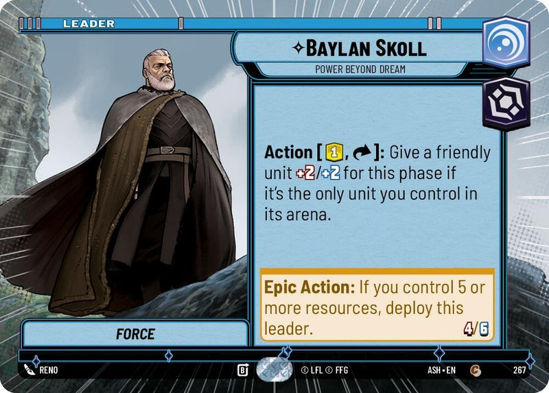 Image for Baylan Skoll - Power Beyond Dream (Hyperspace) (267) (Ashes of the Empire) (ASH) - Star Wars: Unlimited