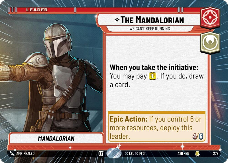 Image for The Mandalorian - We Can't Keep Running (Hyperspace) (278) (Ashes of the Empire) (ASH) - Star Wars: Unlimited